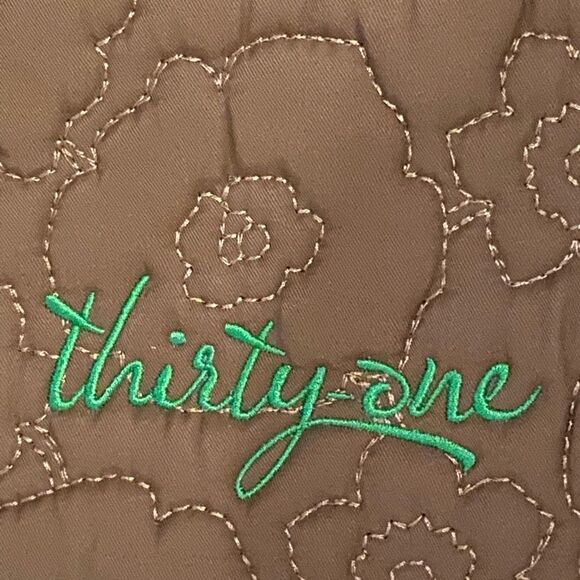 Thirty-one brown quilted tote cross body - Picture 5 of 13